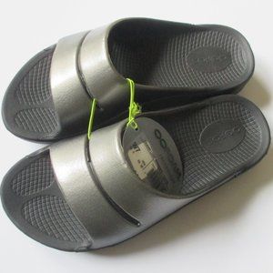 BRAND NEW - OOFOS OOAHH LUXE SLIDE SANDAL - LATTE - WOMENS SIZE 7 - NWT